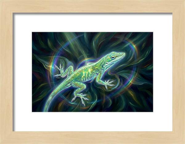 Anole In Motion