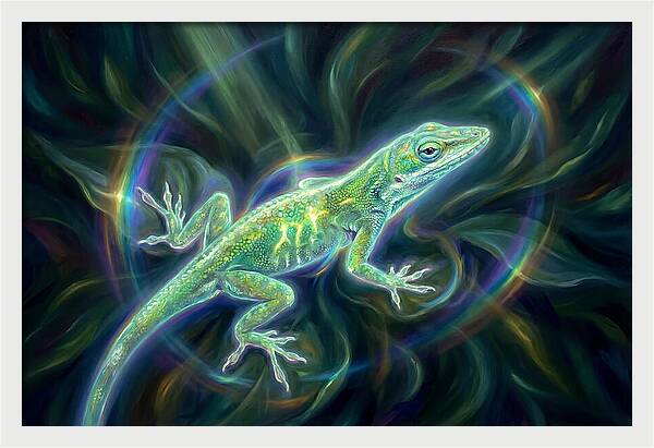 Anole In Motion