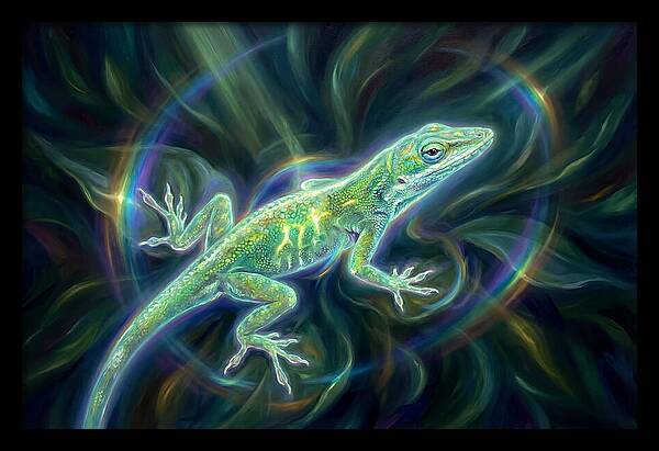 Anole In Motion