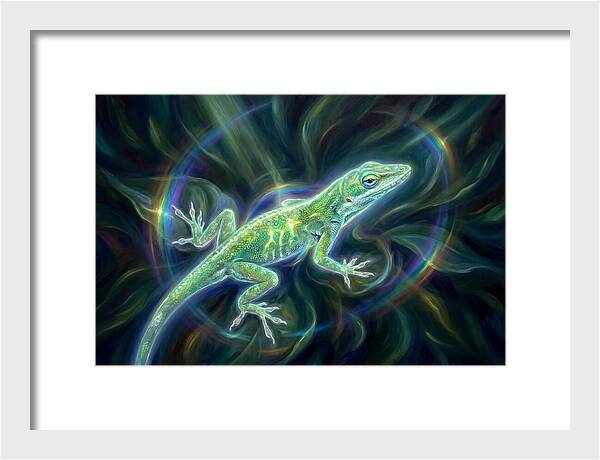 Anole In Motion