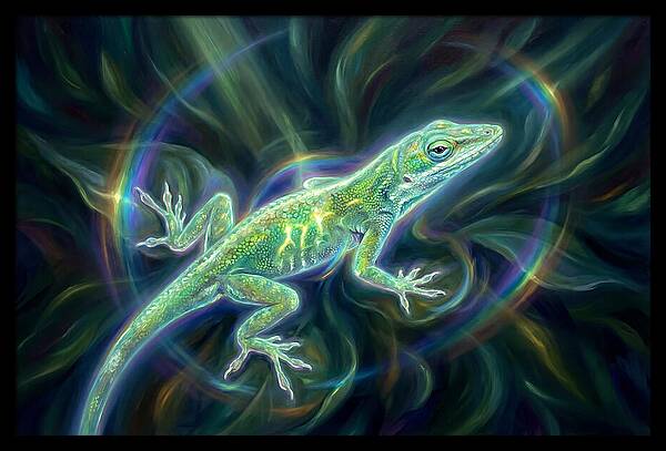 Anole In Motion