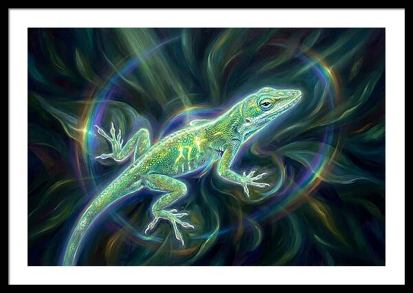 Anole In Motion