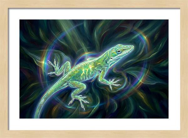 Anole In Motion