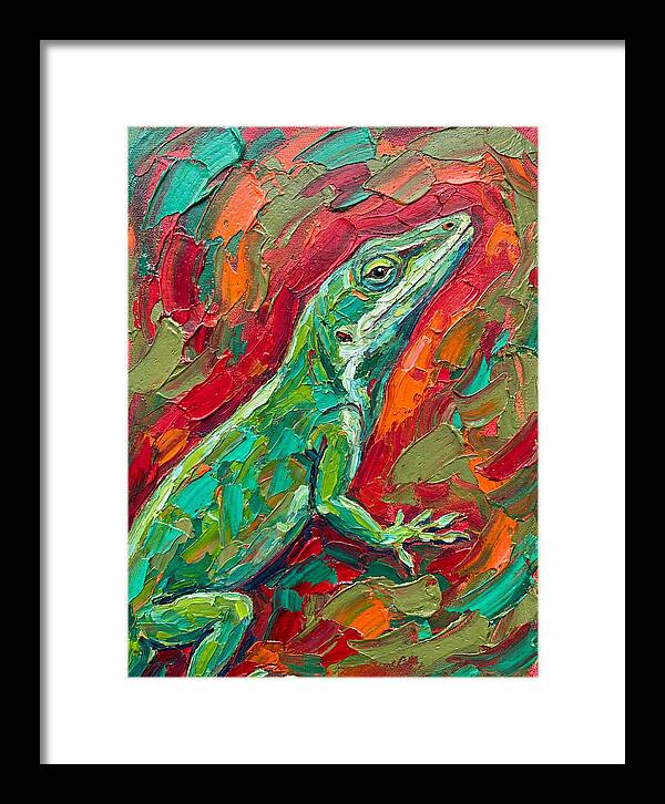 Anole In Vibrant Colors