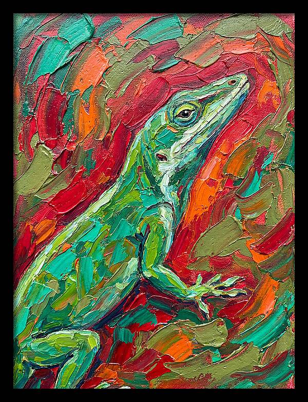 Anole In Vibrant Colors