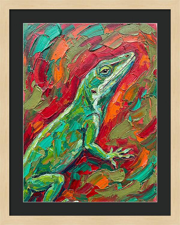 Anole In Vibrant Colors
