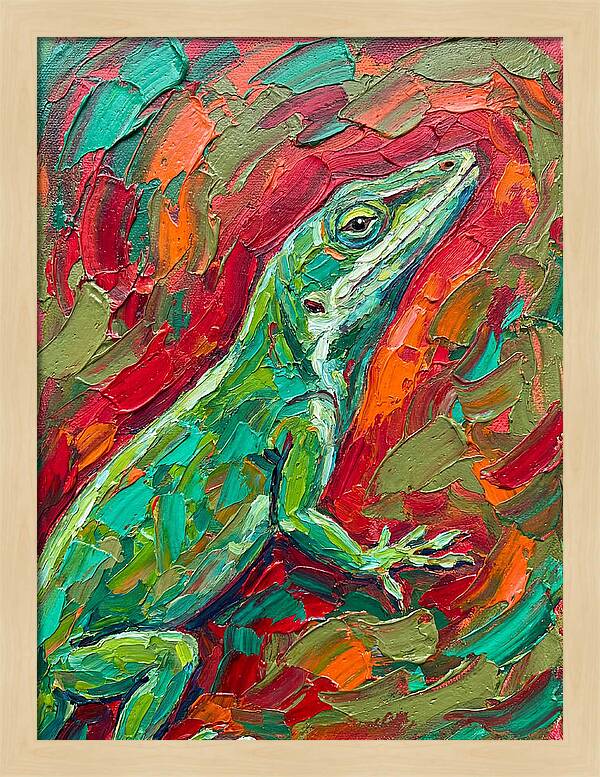 Anole In Vibrant Colors