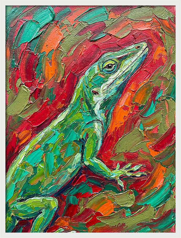 Anole In Vibrant Colors