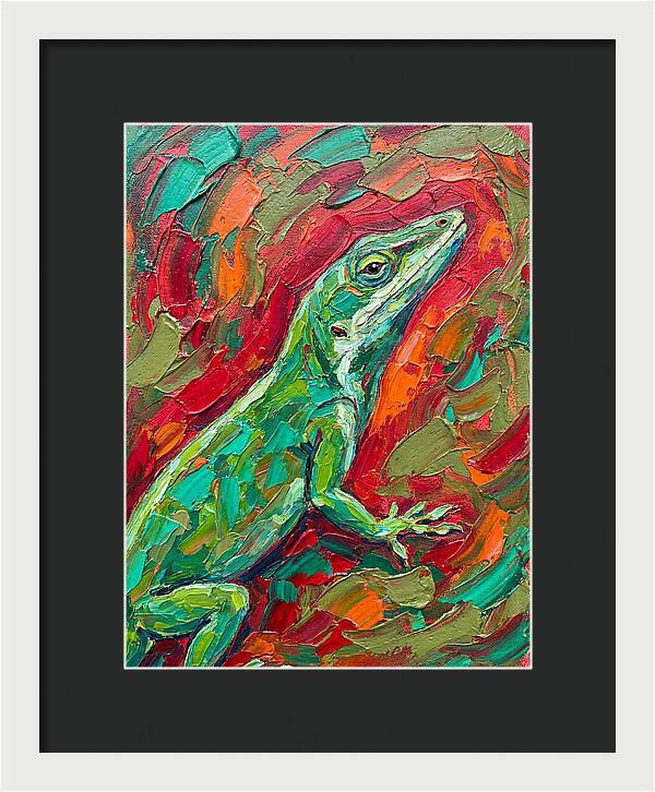Anole In Vibrant Colors