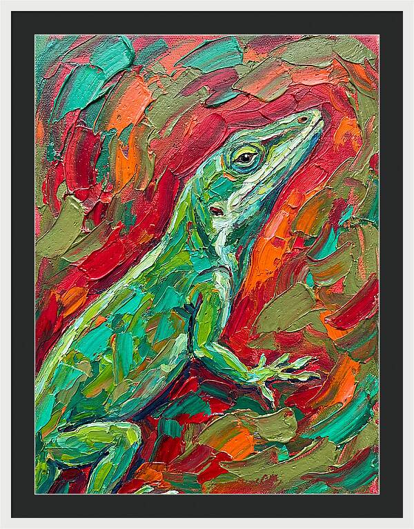 Anole In Vibrant Colors