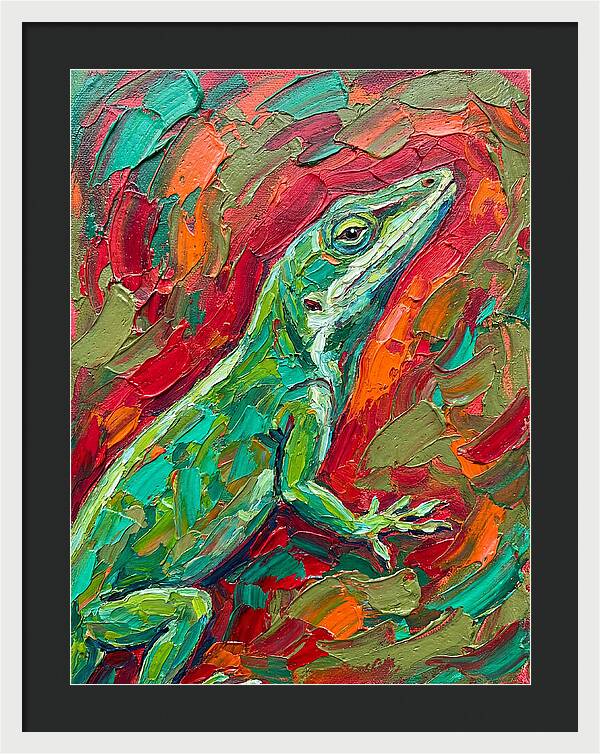 Anole In Vibrant Colors
