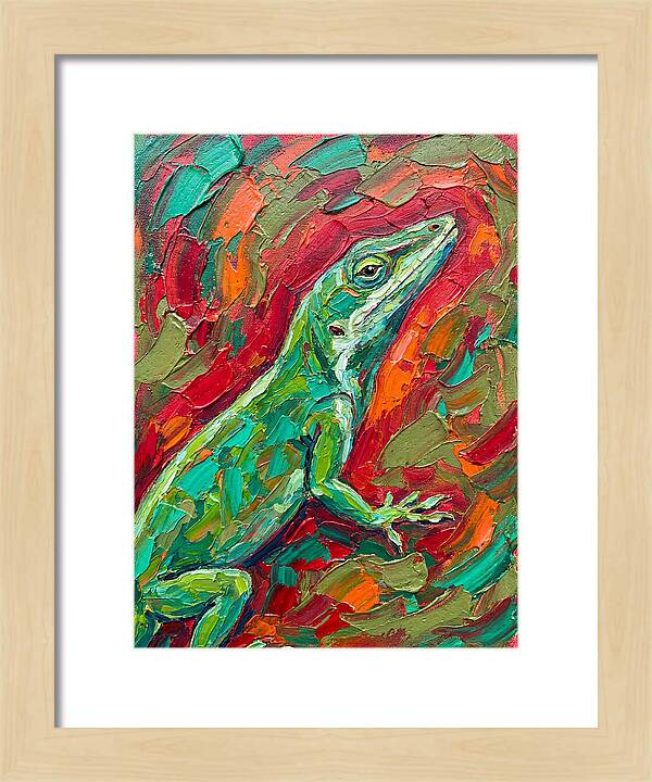 Anole In Vibrant Colors