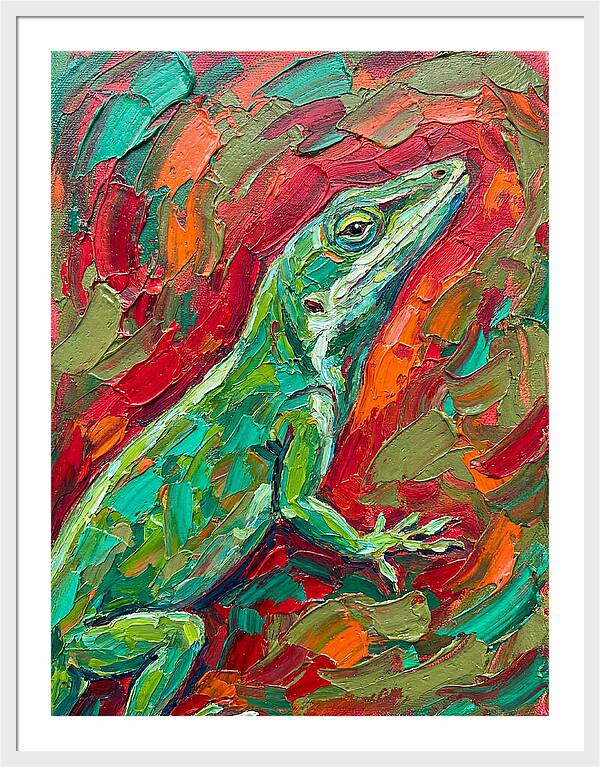 Anole In Vibrant Colors