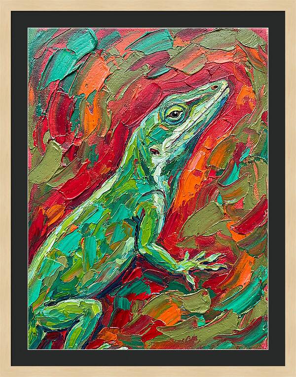 Anole In Vibrant Colors