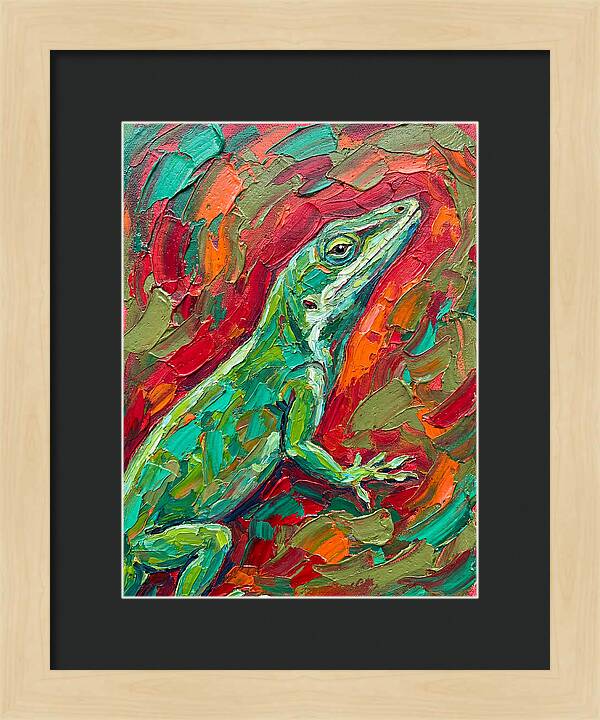 Anole In Vibrant Colors
