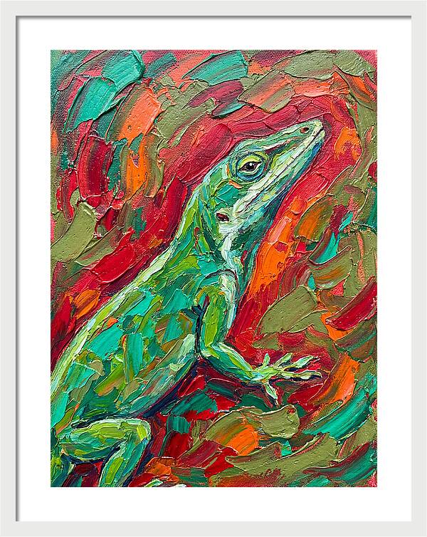 Anole In Vibrant Colors