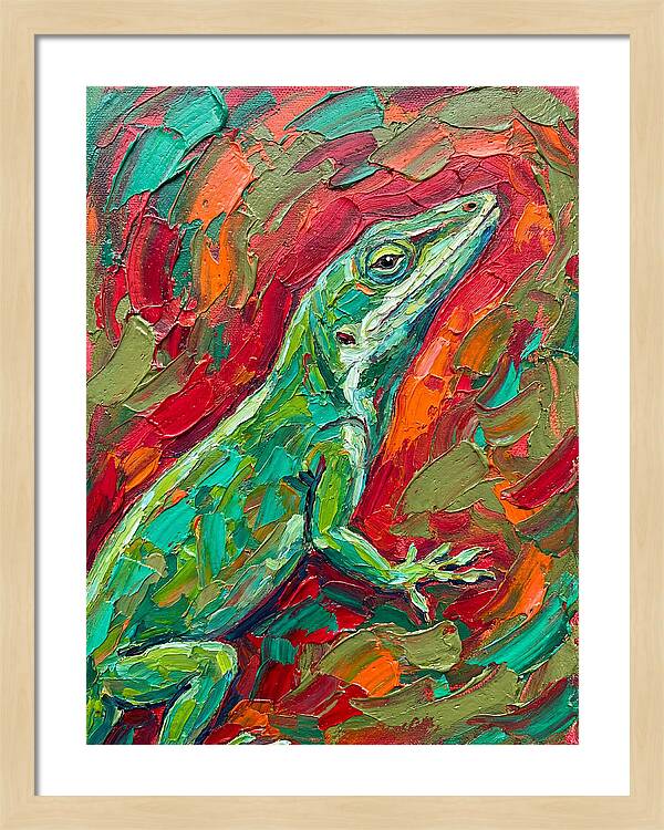 Anole In Vibrant Colors
