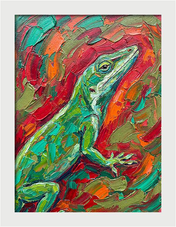 Anole In Vibrant Colors