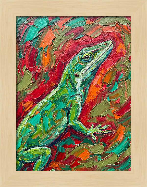 Anole In Vibrant Colors
