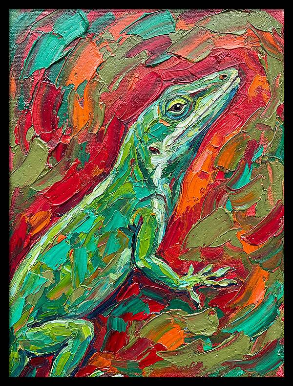 Anole In Vibrant Colors