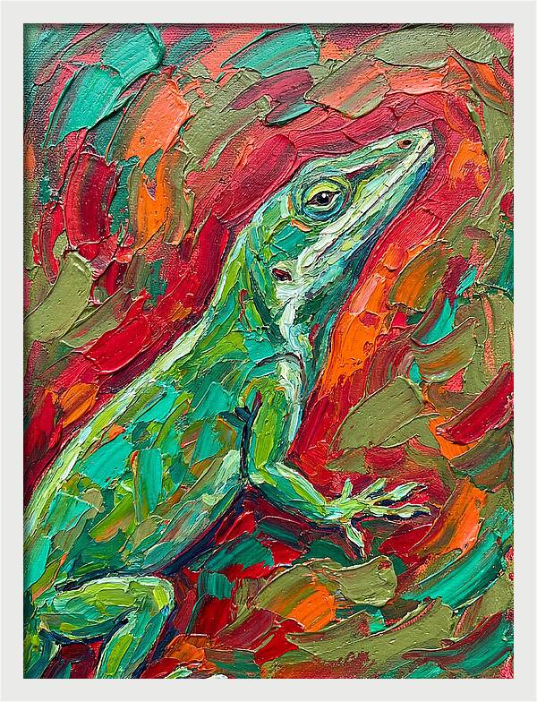 Anole In Vibrant Colors