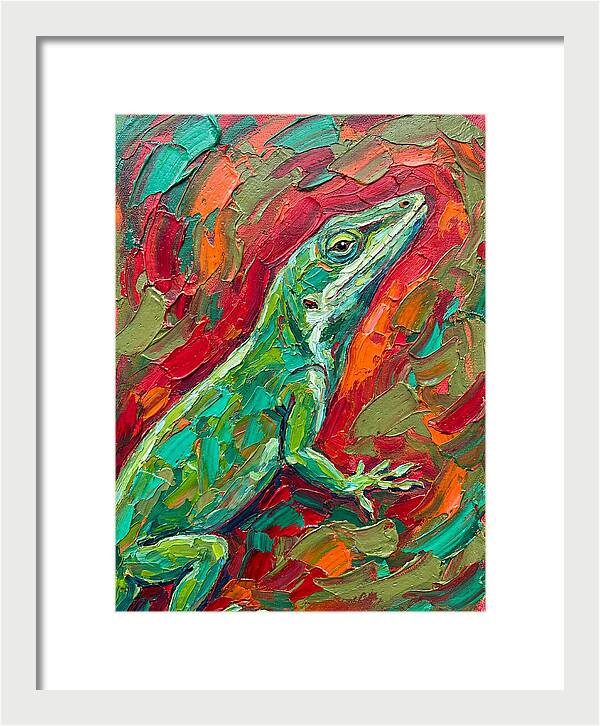 Anole In Vibrant Colors