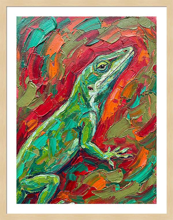 Anole In Vibrant Colors