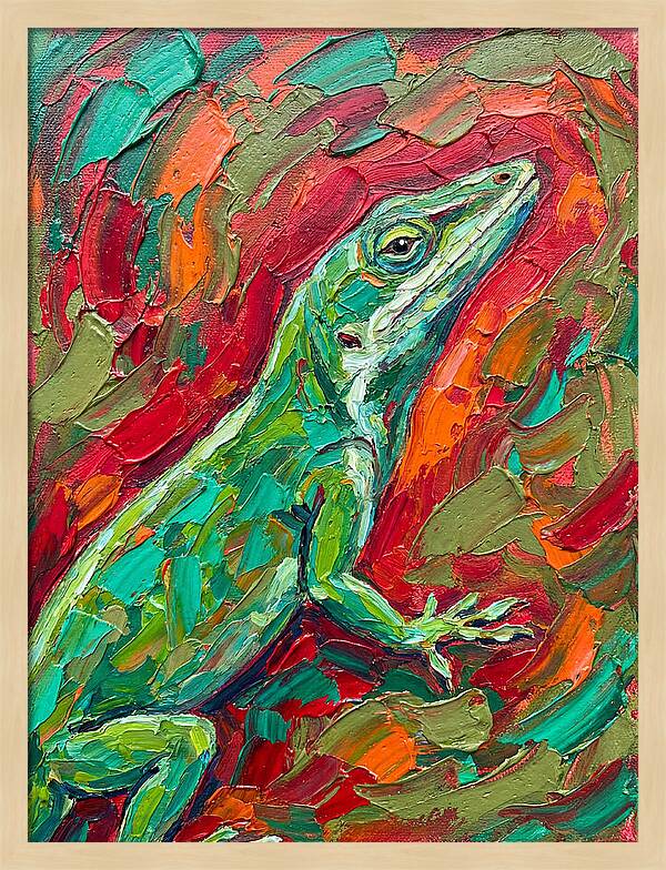 Anole In Vibrant Colors