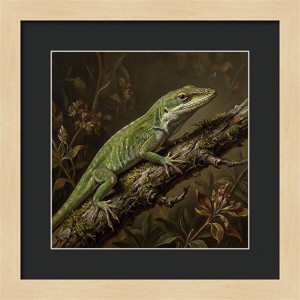 Anole On A Branch