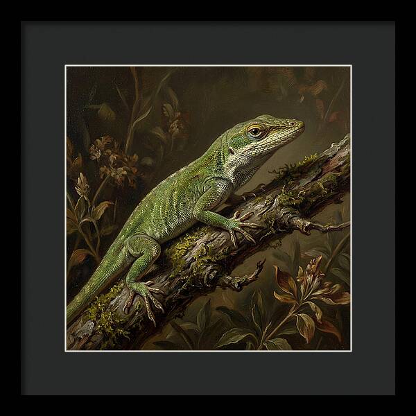Anole On A Branch