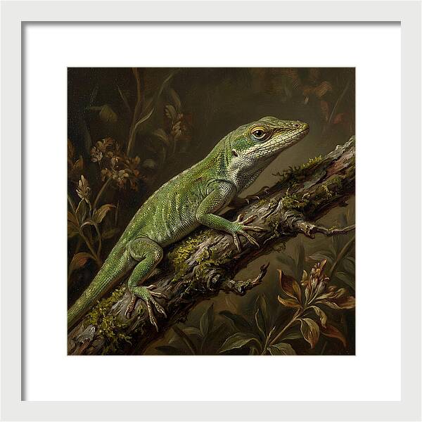 Anole On A Branch