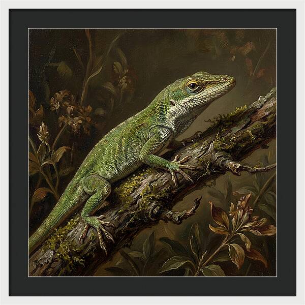 Anole On A Branch