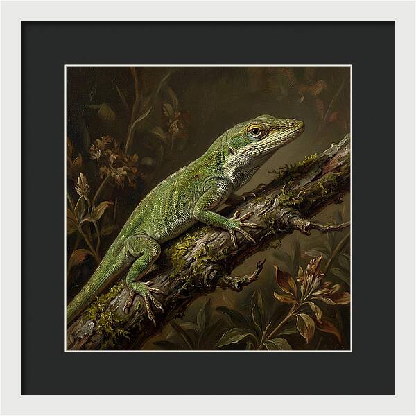 Anole On A Branch
