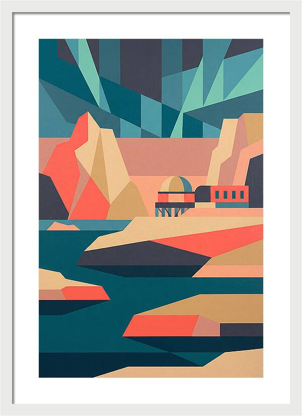Antarctic Landscape In Bold Colors
