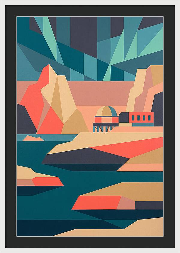 Antarctic Landscape In Bold Colors