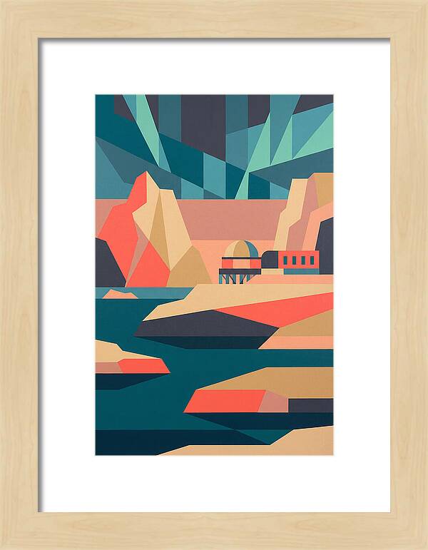 Antarctic Landscape In Bold Colors