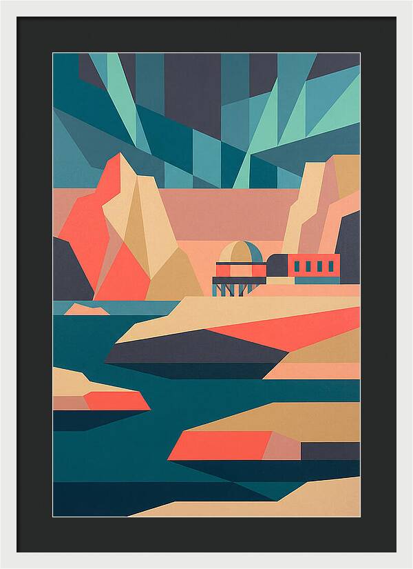 Antarctic Landscape In Bold Colors