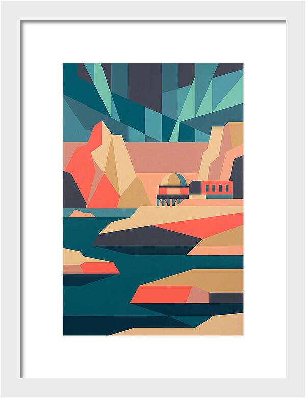 Antarctic Landscape In Bold Colors