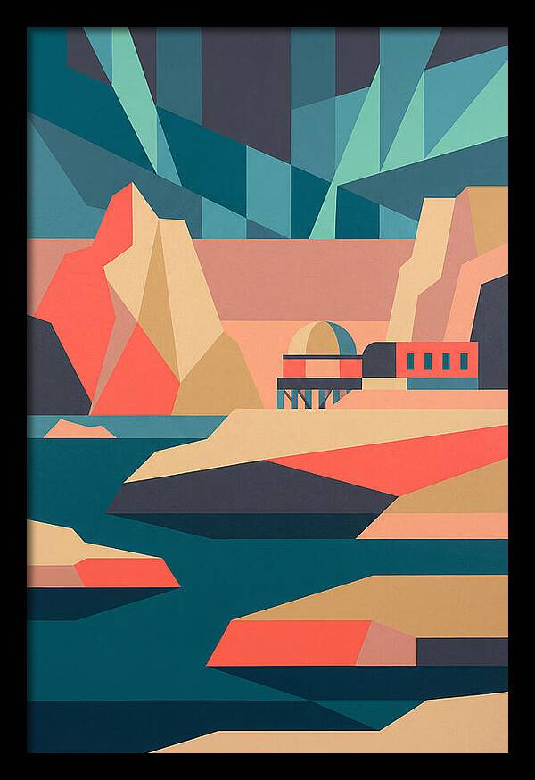 Antarctic Landscape In Bold Colors