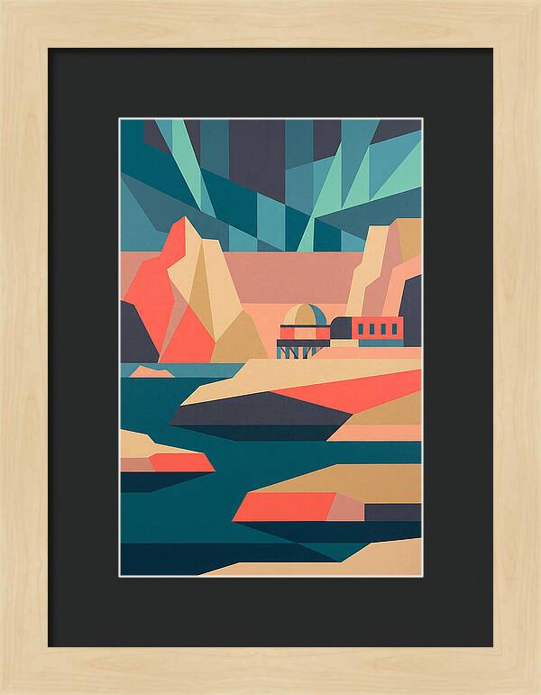 Antarctic Landscape In Bold Colors