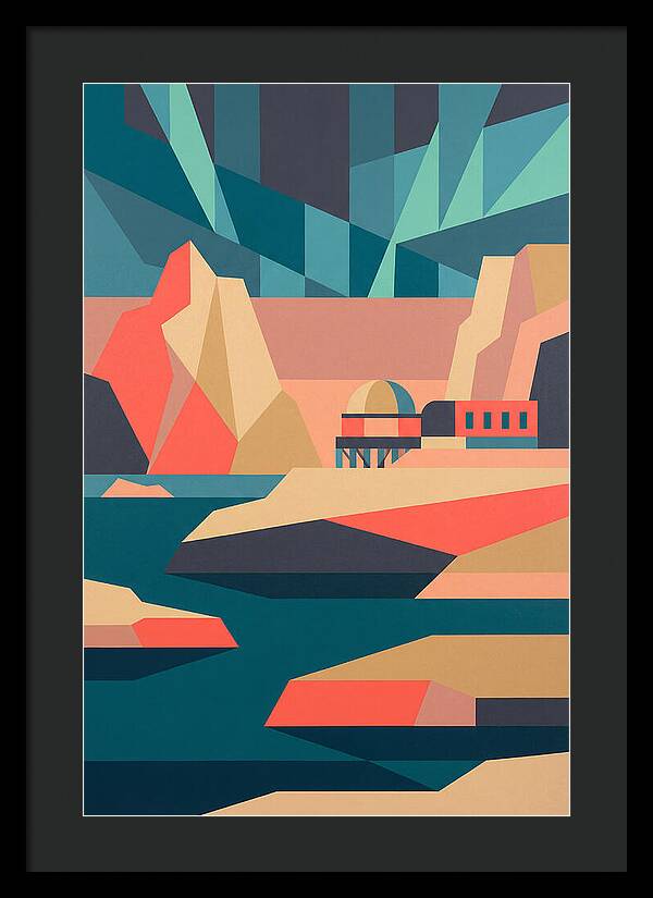 Antarctic Landscape In Bold Colors