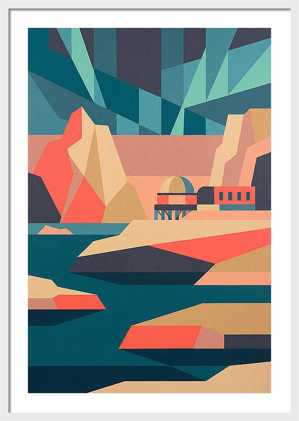 Antarctic Landscape In Bold Colors