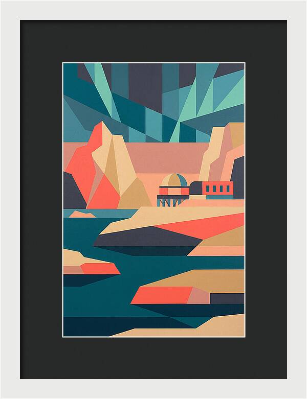 Antarctic Landscape In Bold Colors