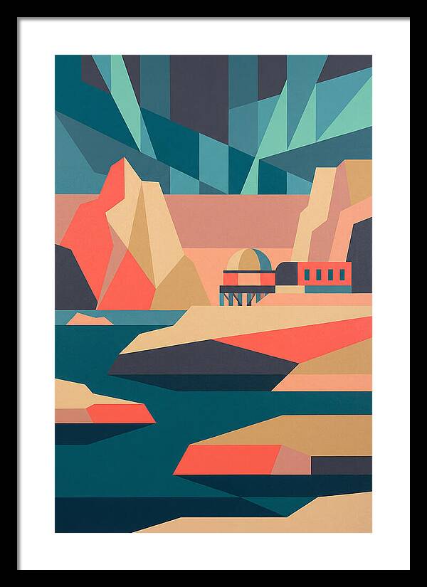 Antarctic Landscape In Bold Colors
