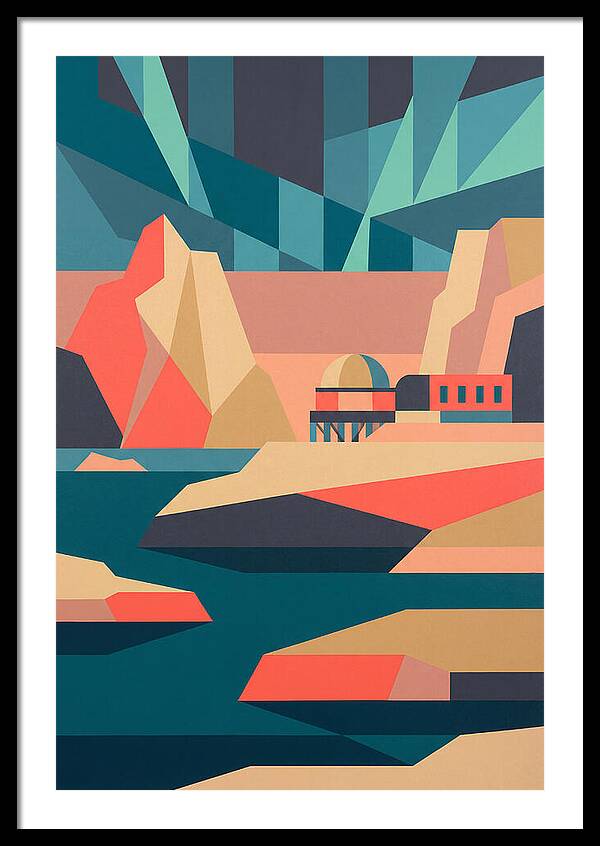 Antarctic Landscape In Bold Colors