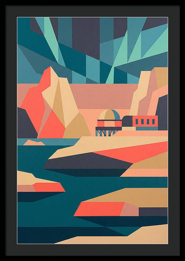 Antarctic Landscape In Bold Colors