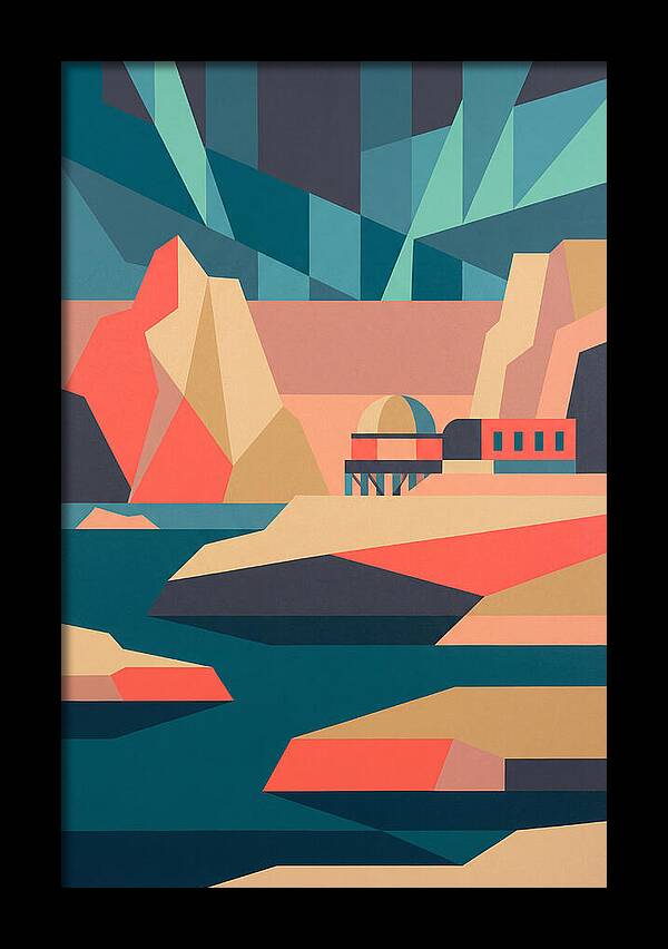 Antarctic Landscape In Bold Colors