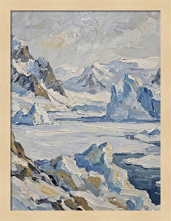 Antarctic Serenity In Blue