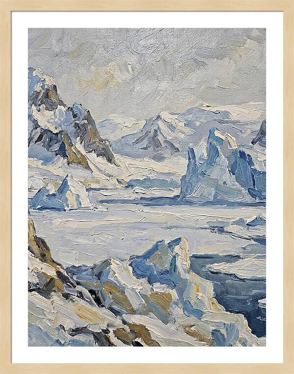 Antarctic Serenity In Blue