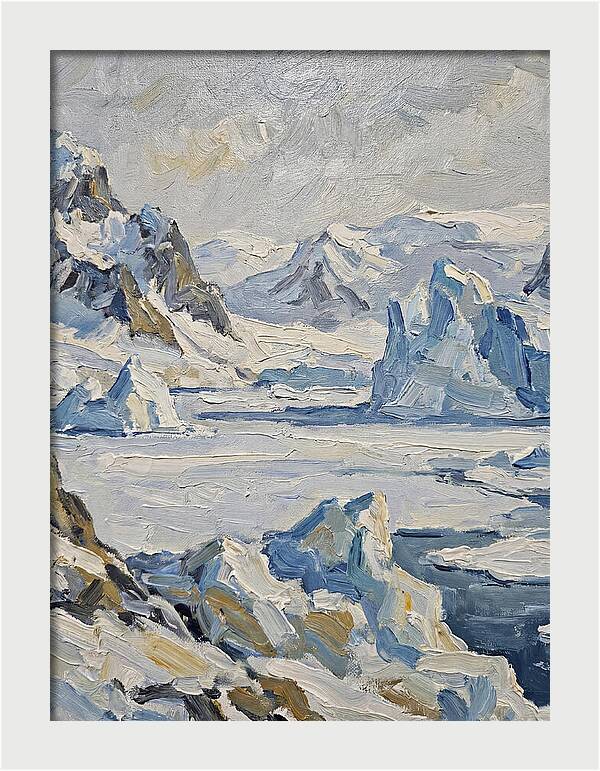 Antarctic Serenity In Blue